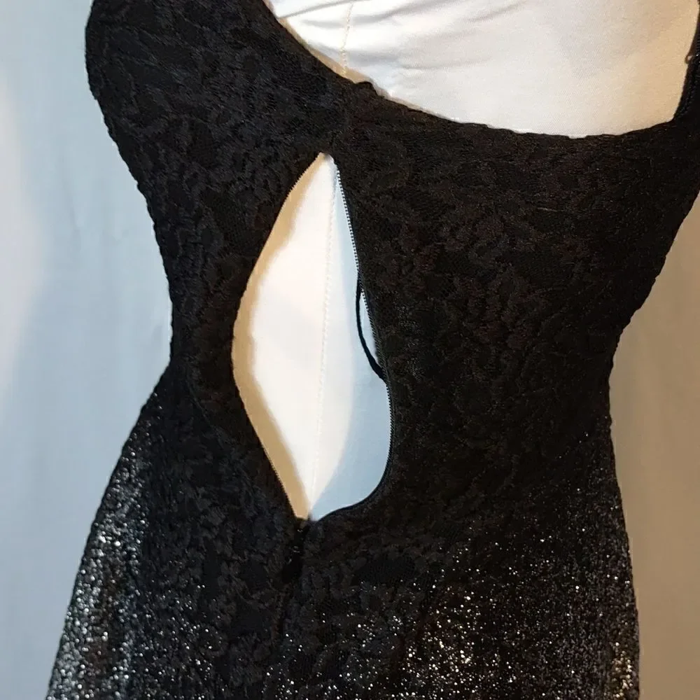 Free People Foil Ombre Fit & Flare Mini Dress